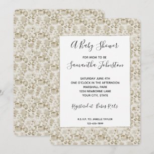 Convites Impressão de leopardo creme
