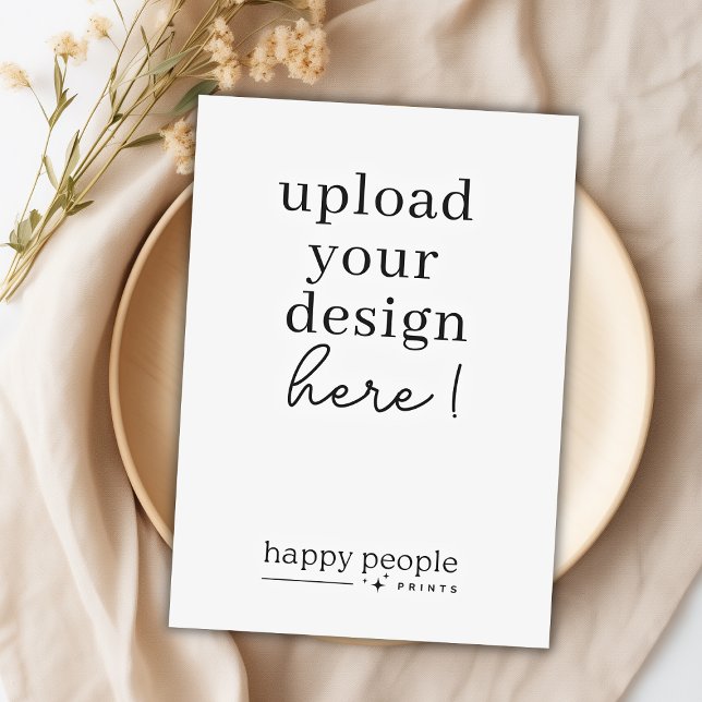 Convites Impressão de placa 5"x7" | Retrato de dupla face (Criador carregado)