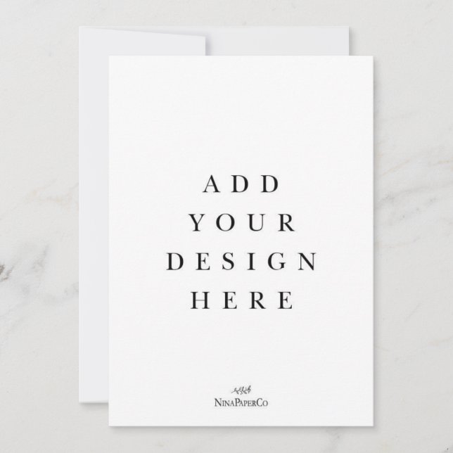 Convites Impressão de placa 5x7 (Frente)