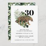 Convites Impressão em Jaguar Selva aniversário de 30 anos<br><div class="desc">Pode ser totalmente personalizado para atender às suas necessidades. © Gorjo Designs. Feito para você pela plataforma Zazzle. // Precisa de ajuda para personalizar o seu design? Tem outras ideias? Sinta-se à vontade para entrar em contato comigo (Zoe) diretamente. Opcional: A cor e as fontes do plano de fundo podem...</div>