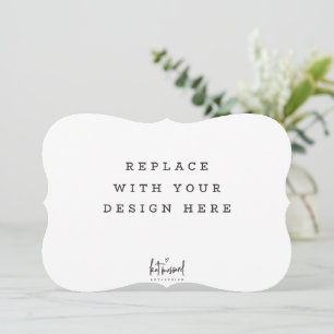 Convites IMPRESSÃO ORDER 7 x 5 polegadas borda do suporte d