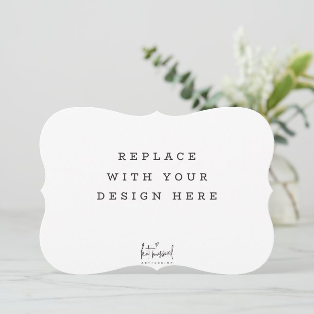 Convites IMPRESSÃO ORDER 7 x 5 polegadas borda do suporte d (Em pé/Frente)