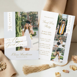 Convites In Her Grad Era Elegant Photo Graduation Party