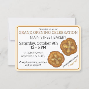 Convites Inauguração da Padaria Francesa de Kouign Amann