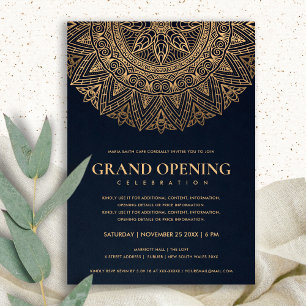 CONVITES INAUGURAÇÃO GRANDIOSA MANDALA ORNADA CLÁSSICA DOUR