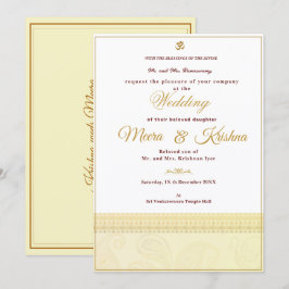 Convites  Indian Wedding Invitation 