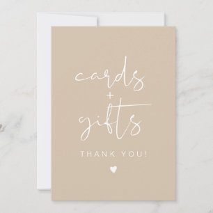Convites ÍNDIE Bohemian Beige Cream Cards & Gifts Sinal