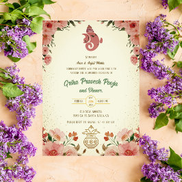 Convites Indígena Hindu Griha Pravesh