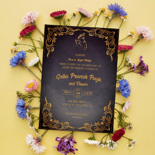 Convites Indígena Hindu Griha Pravesh