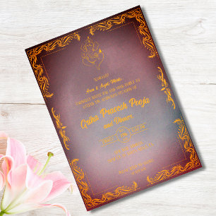 Convites Indígena Hindu Griha Pravesh