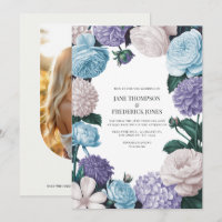 Indigo Petal, Blue Hydrangea & Frost Pearl Casamen