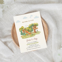 Convites Indoor playground birthday party invitation