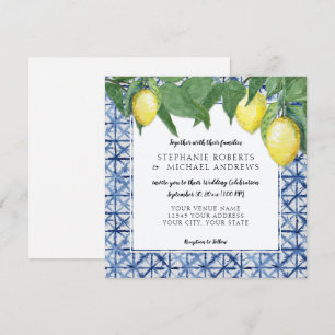 Convites Influência Asiática Shibori X Padrão com Ramo de L