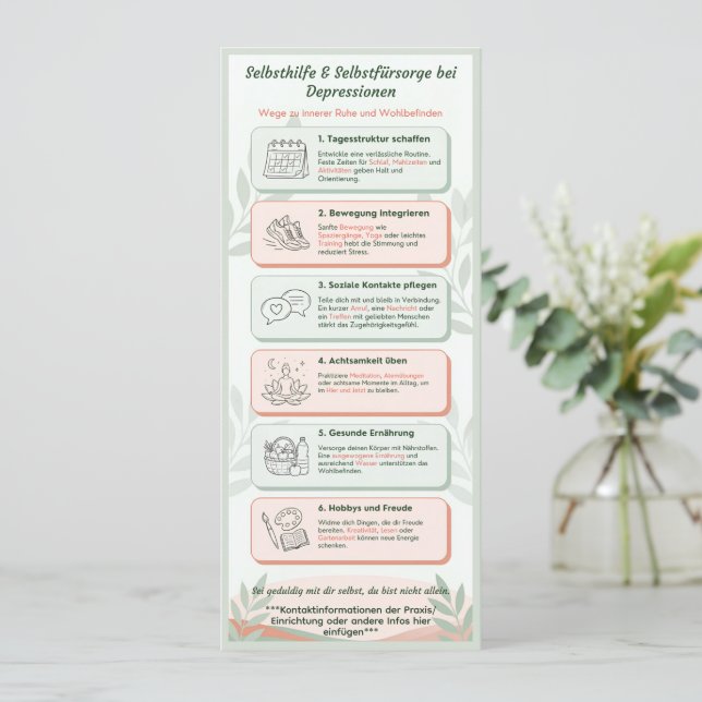 Convites Infoblatt Depressionen für Klienten/Patienten (Em pé/Frente)