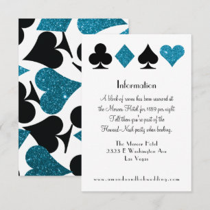 Convites Informação azul do brilho de Malibu do destino d