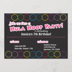Convites Informação da festa de aniversário da aro de Hu