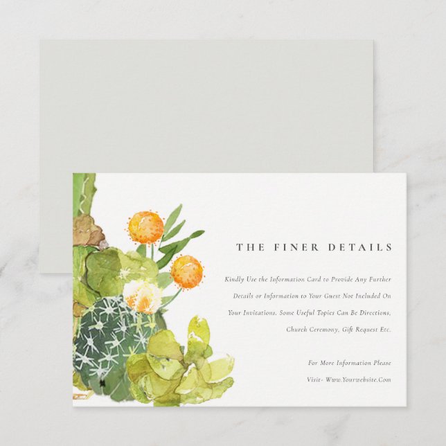 CONVITES INFORMAÇÃO FLORAL DE ACRÍLICO EM AÇUCAR (Frente/Verso)