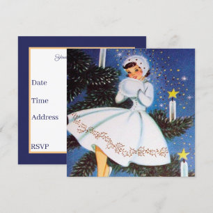 Convites informações adicionais da dona de natais vintage