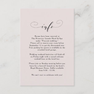 Convites Informações de casamento simples e elegantes, co