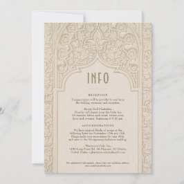 Convites Informações sobre Motifs Islâmicos de Casamento de