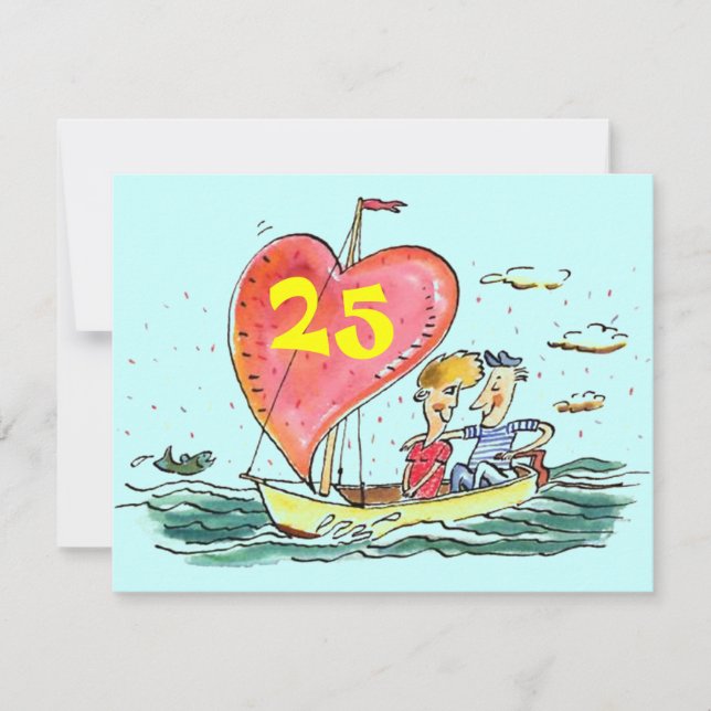 CONVITES INFORMAIS DE BODAS DE PRATA DE VIGÉSIMA Q (Frente)