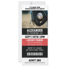 Ingresso de Beisebol de Aniversário