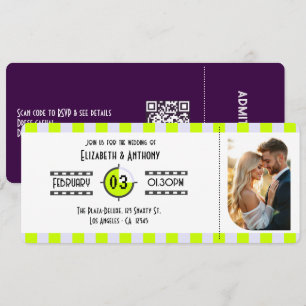 Convites Ingresso de Cinema Ciber Lima/Lavanda Digital/Roxo