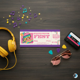 Convites Ingresso de Concerto de Música de Ano Novo dos Ano
