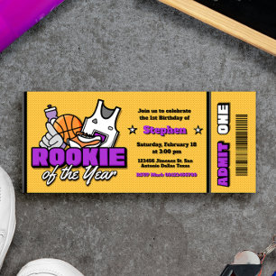 Convites Ingresso de Primeiro Aniversário de Menino - Revel