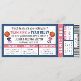Convites Ingresso Esportivo Gênero Revelar Convite, Basquet