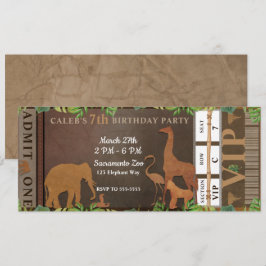 Convites Ingresso para Festa de Aniversário de Animais Marr