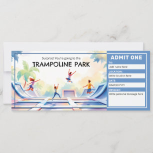 Convites Ingresso para Parque de Trampolim - Casa de Saltos