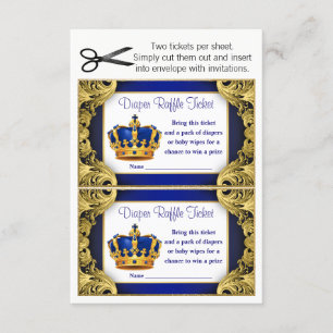 Convites Ingressos da Fralda Prince Raffle