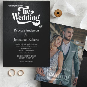 Convites Iniciação de Casamento Literário Elegante Moderno