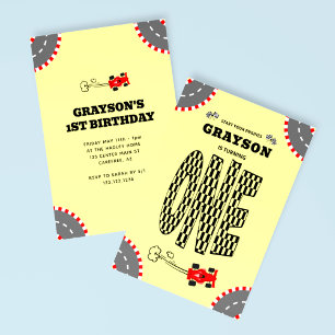 Convites Inicie seu primeiro aniversario de corrida de meca