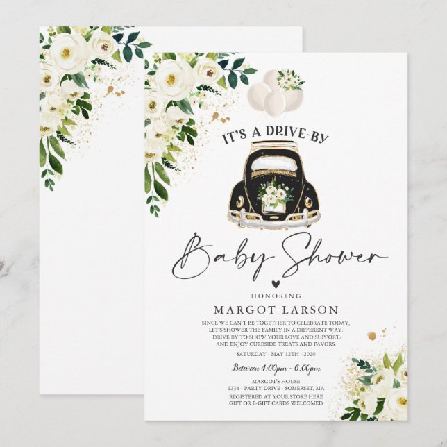 Convites Injeção de Sexo por Chá de fraldas (Frente/Verso)