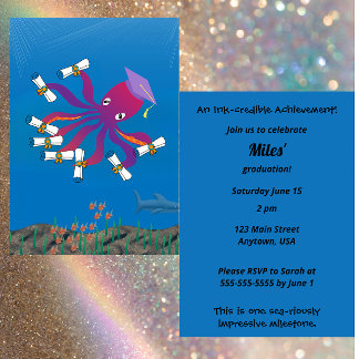 Convites Ink-credible Achievement Grad Party