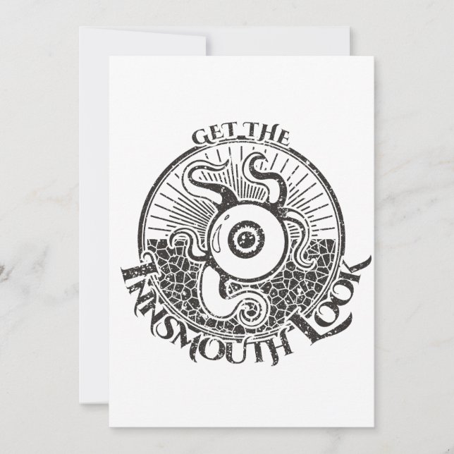 Convites Innsmouth Look Tentacle Lovecraftian (Frente)