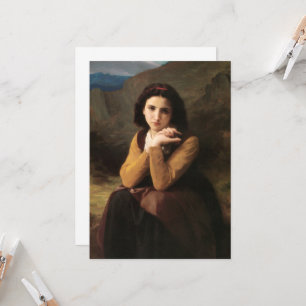 Convites Inocência Mignon de Menina Adolescente, Bouguereau