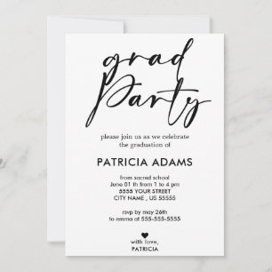 Convites Inserção Personalizada Partido formando Elegante