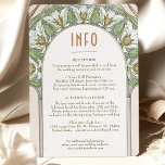 Convites Inserir Casamento INFO Vintage Art Nouveau de Much<br><div class="desc">Cartão INFO de Casamento vintage Art Nouveau de Alphonse Mucha num design floral, romântico e caprichoso. Os florescimentos vitorianos complementam os tipos clássicos de arte deco fonts. Introduza as suas informações personalizadas e está concluído. Se você quiser alterar a design, clique no botão azul "Personalizar". Muito obrigado por considerar a...</div>