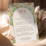 Convites Inserir Casamento INFO Vintage Art Nouveau de Much<br><div class="desc">Cartão INFO de Casamento vintage Art Nouveau de Alphonse Mucha num design floral, romântico e caprichoso. Os florescimentos vitorianos complementam os tipos clássicos de arte deco fonts. Introduza as suas informações personalizadas e está concluído. Se você quiser alterar a design, clique no botão azul "Personalizar". Muito obrigado por considerar a...</div>
