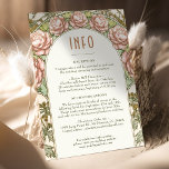 Convites Inserir Casamento INFO Vintage Art Nouveau de Much<br><div class="desc">Cartão INFO de Casamento vintage Art Nouveau de Alphonse Mucha num design floral, romântico e caprichoso. Os florescimentos vitorianos complementam os tipos clássicos de arte deco fonts. Introduza as suas informações personalizadas e está concluído. Se você quiser alterar a design, clique no botão azul "Personalizar". Muito obrigado por considerar a...</div>