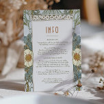 Convites Inserir Casamento INFO Vintage Art Nouveau de Much<br><div class="desc">Cartão INFO de Casamento vintage Art Nouveau de Alphonse Mucha num design floral, romântico e caprichoso. Os florescimentos vitorianos complementam os tipos clássicos de arte deco fonts. Introduza as suas informações personalizadas e está concluído. Se você quiser alterar a design, clique no botão azul "Personalizar". Muito obrigado por considerar a...</div>