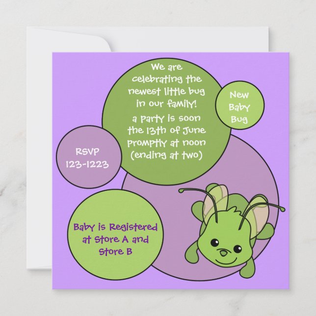 Convites inseto (Frente)