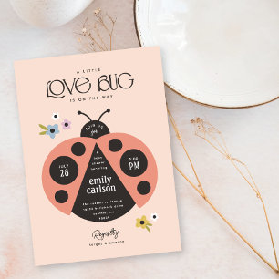 Convites Inseto de amor de mocinha moderna Boho Chá de fral