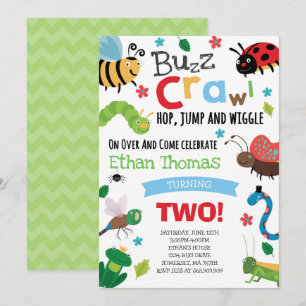 Convites Insetos Aniversário Insetos de Festas de anivers