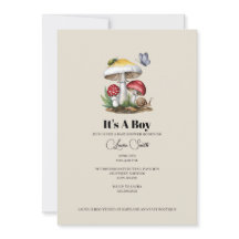 Insetos Mushroom Woodland Nature Boy Chá de fralda