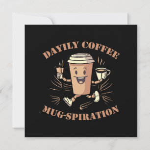 Convites Inspiração Diária de Caneca de Café