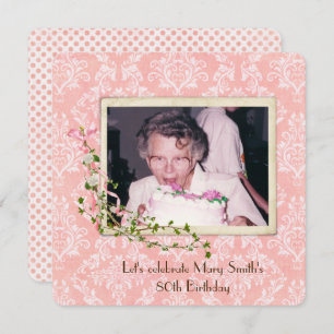 Convites instantâneo antiquado na Festa de aniversário do d